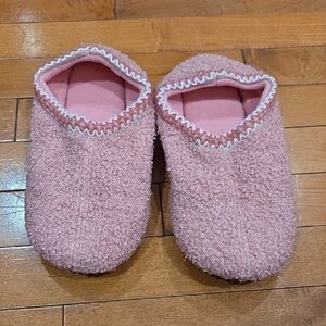 Women's Pink Fuzzy Slippers